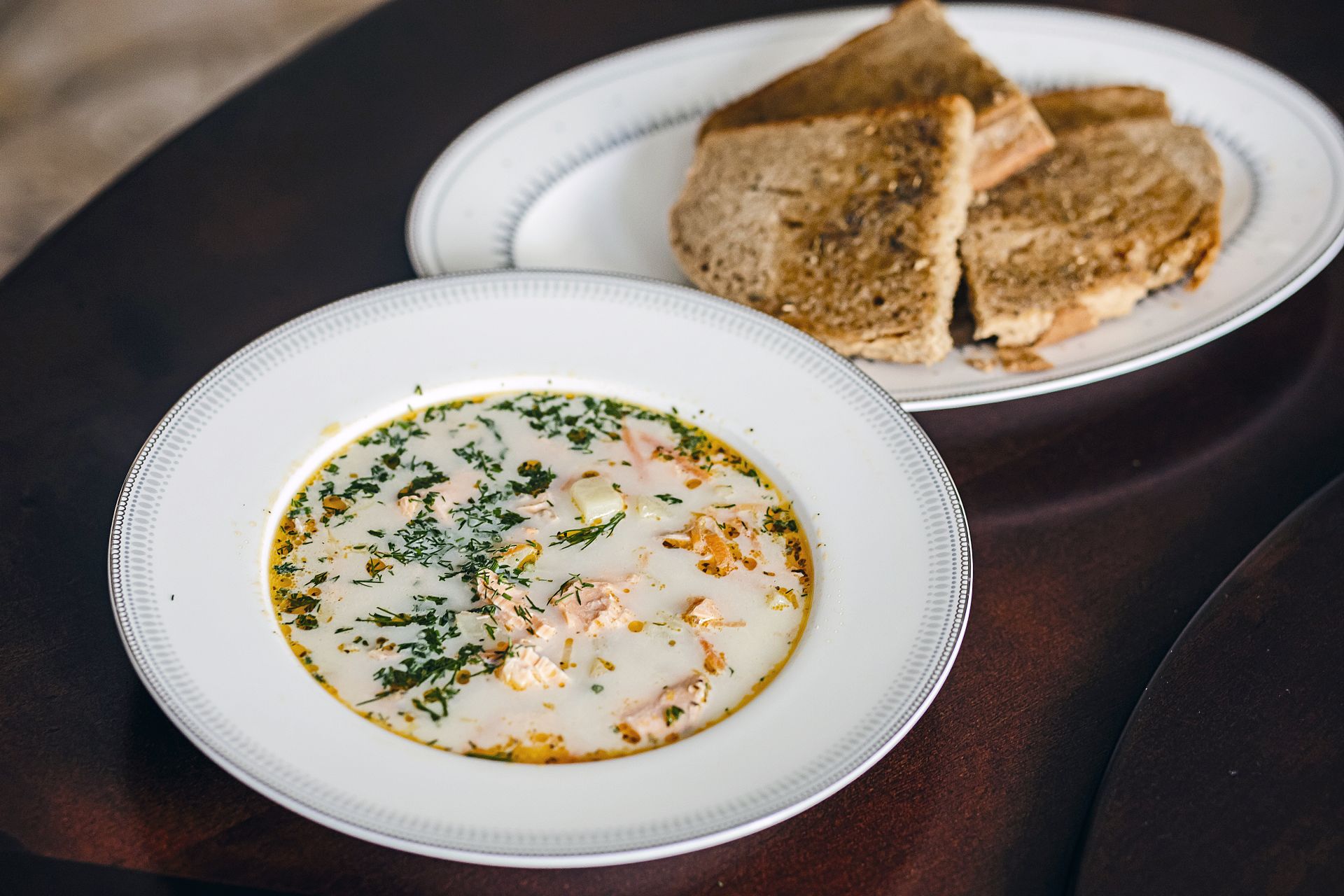 Сливочный суп из лосося от Лианы Багавеевой