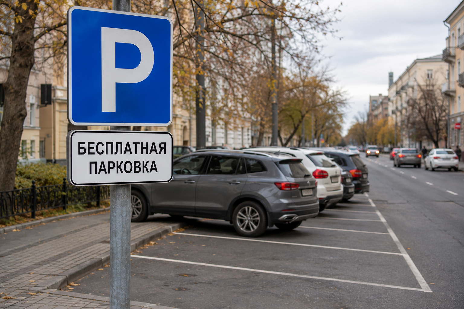 В Казани муниципальные парковки станут бесплатными 4 и 6 ноября