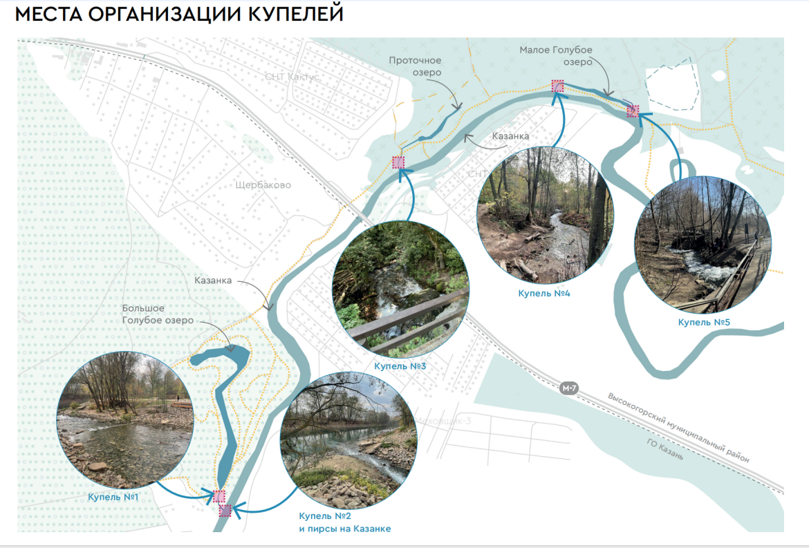 Для купания в Голубых озерах Казани предусмотрены специальные места