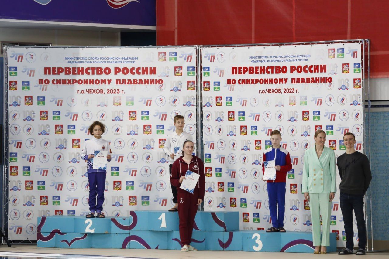 Татарстанский спортсмен Александр Печков выиграл 2 медали первенства России по синхронному плаванию среди юношей и девушек до 13 лет