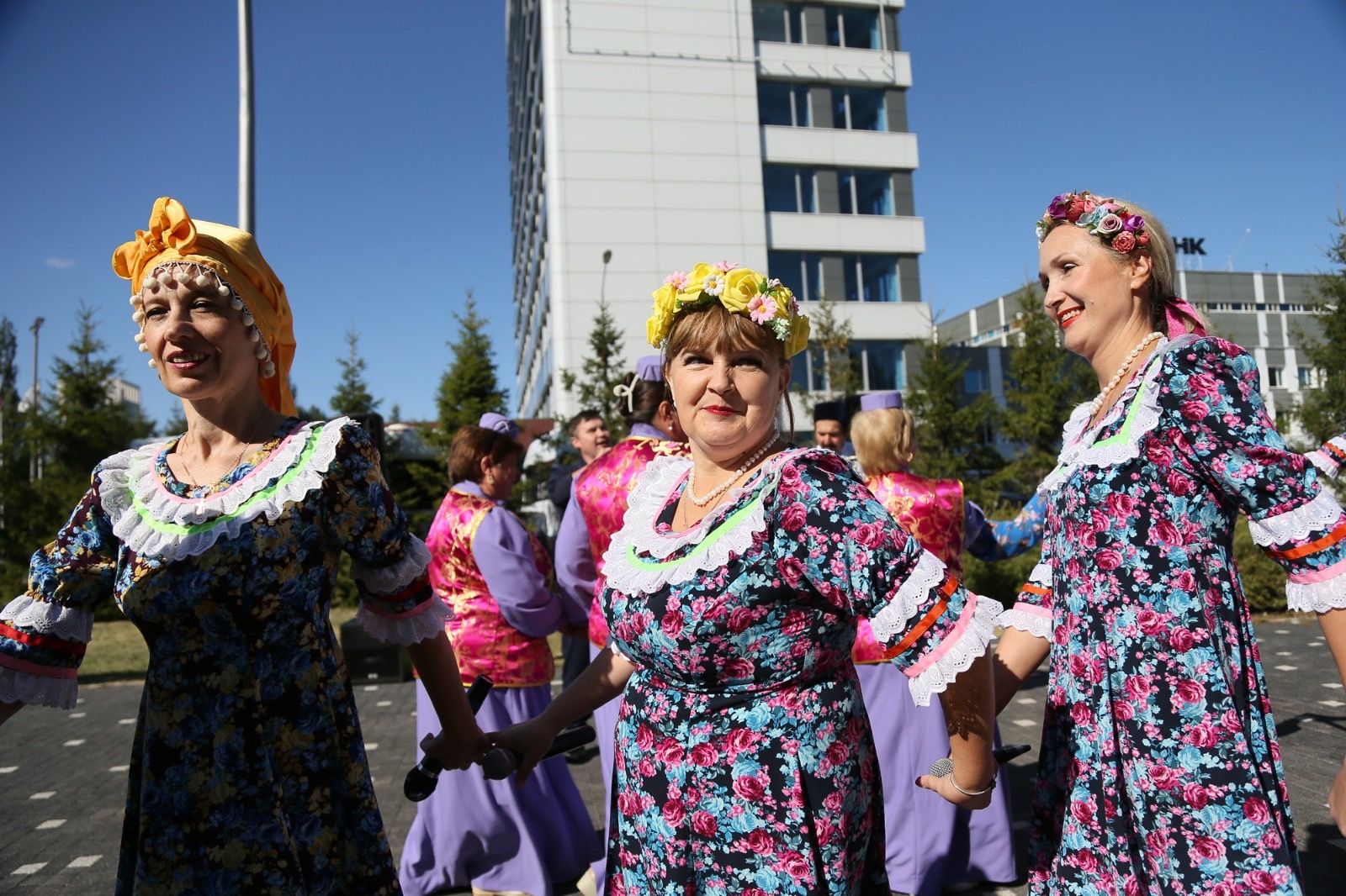 Сегодня состоялся праздничный концерт, на котором выступили лучшие ансамбли Татарстана