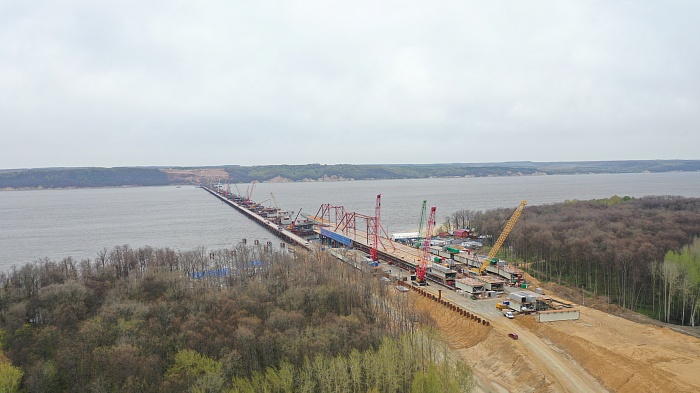 В Татарстане появились очертания моста через Волгу на трассе М-12